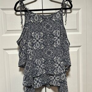 Xhilaration Blue Asymmetrical Camisole